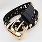 Black Studded Belt