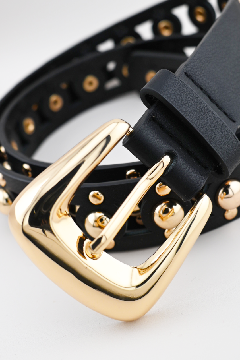 Black Studded Belt