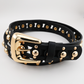 Black Studded Belt