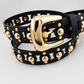 Black Studded Belt