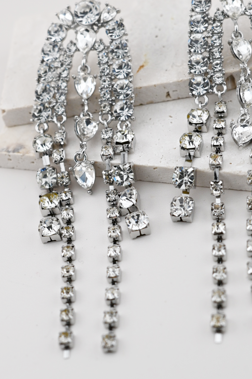 Mixed Stone Waterfall Earrings