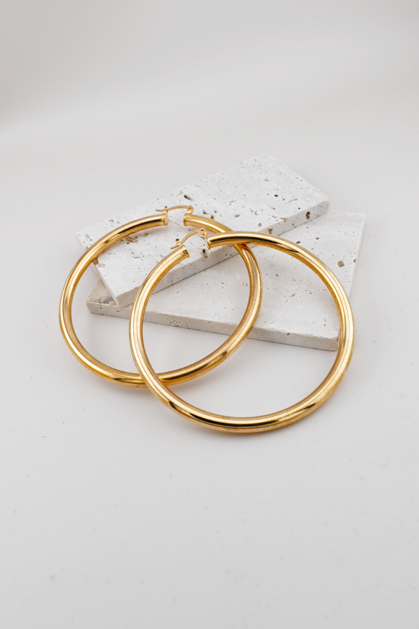 Statement Gold Hoops