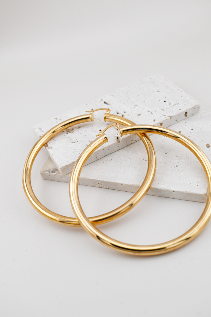 Statement Gold Hoops