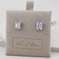 Emerald Cut Stud Earrings