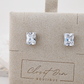 Emerald Cut Stud Earrings