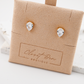 Dainty Pear Stud Earrings (Gold)