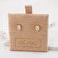 Dainty Pear Stud Earrings (Gold)