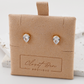 Dainty Pear Stud Earrings (Gold)