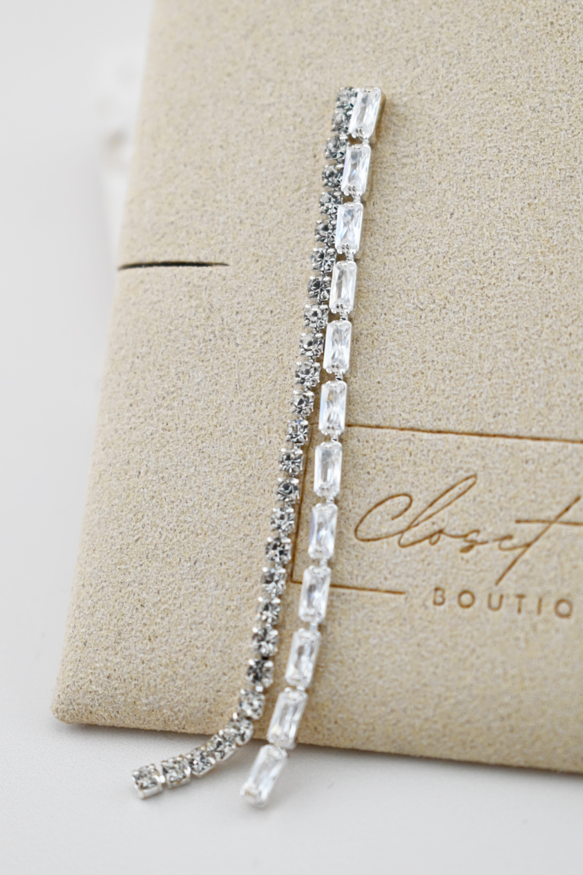 Crystal Rain Drop Earrings