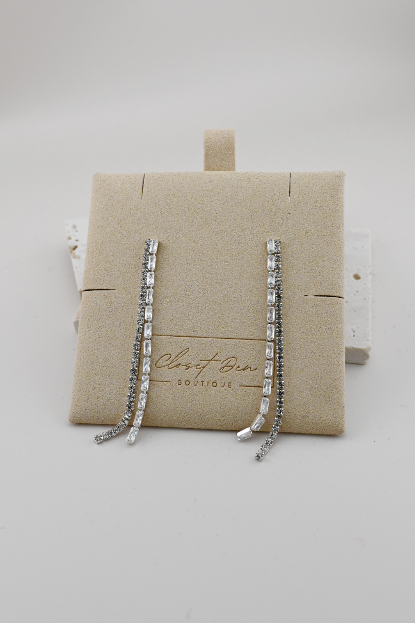 Crystal Rain Drop Earrings