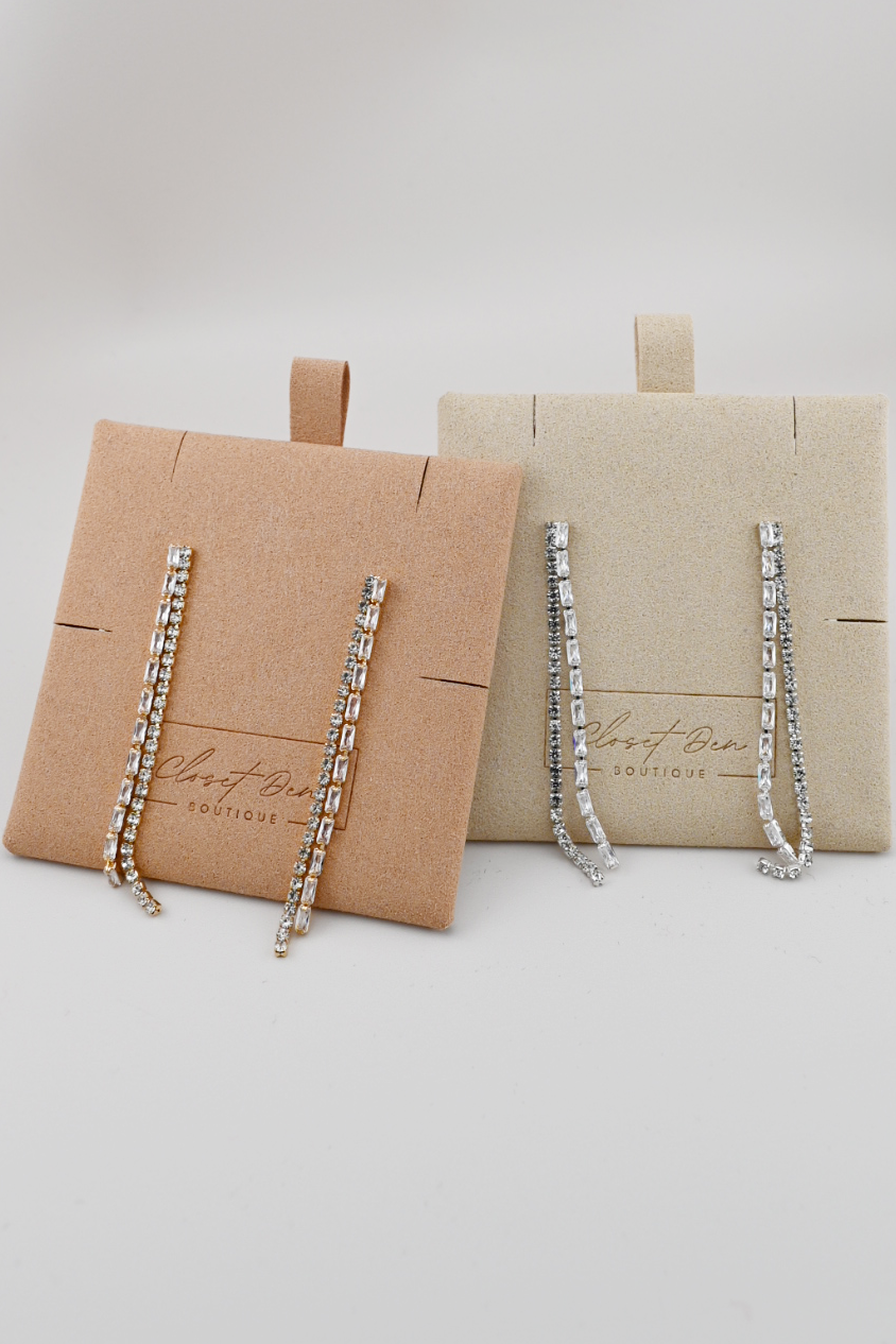 Crystal Rain Drop Earrings
