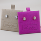 Gold Oval Stud Earrings