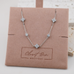 Silver Dainty Chain Clover Necklace