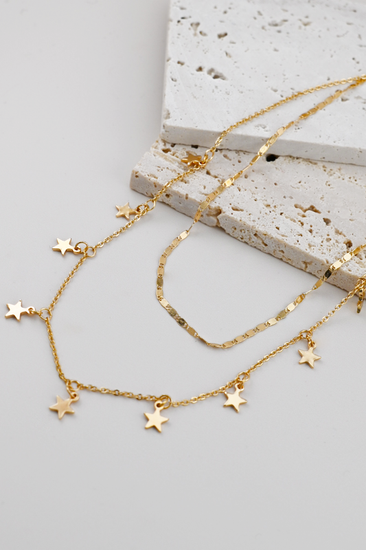 Gold Dainty Star Necklace