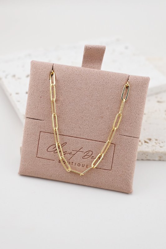 Dainty Oval Chain Link Necklace