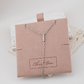 Silver Kayla Tiered Rhinestone Chain Necklace
