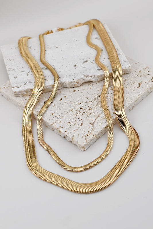 Chunky Snake Chain Necklace Set