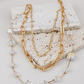 Layered Stones & Chains Necklace