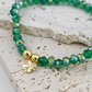 Dark Green & 18K Gold Plated Lucky Bracelet Set – St. Patty’s Edition