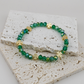 Dark Green & 18K Gold Plated Lucky Bracelet Set – St. Patty’s Edition