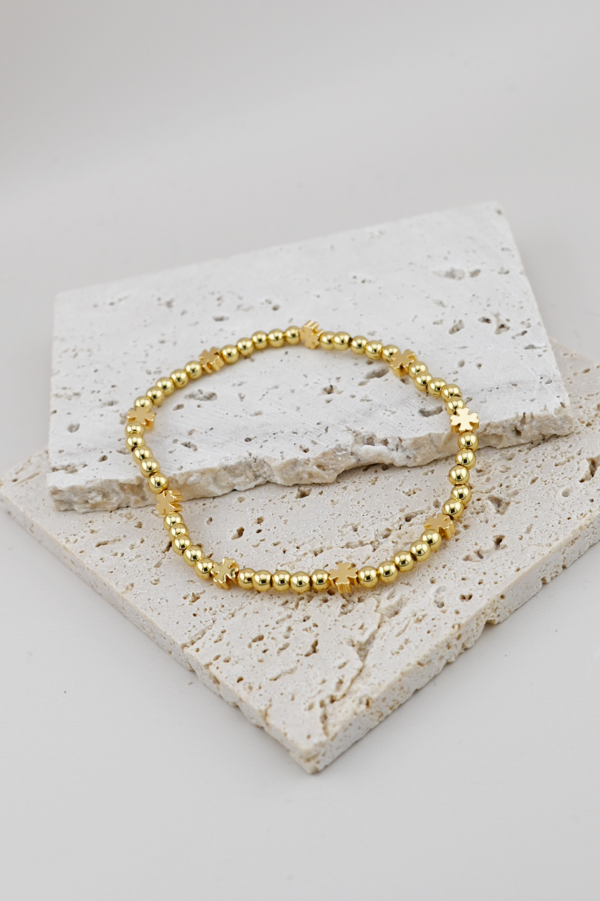 Dark Green & 18K Gold Plated Lucky Bracelet Set – St. Patty’s Edition