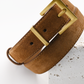 Brown Suede Belt