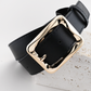 Black Bar Rectangle Belt