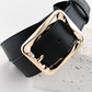 Black Bar Rectangle Belt
