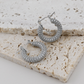 Luminous Pave Hoops (Silver)