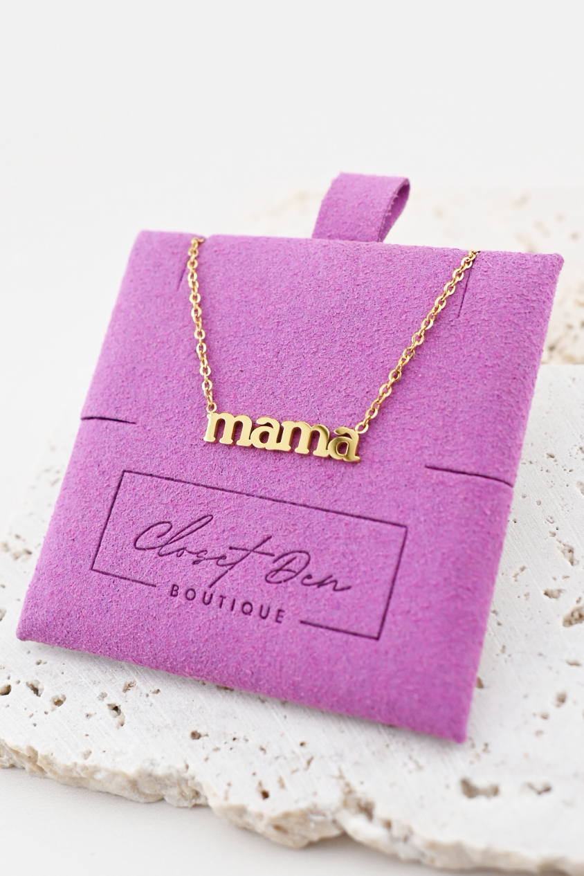 Dainty Mama Necklace – 18K Gold Plated