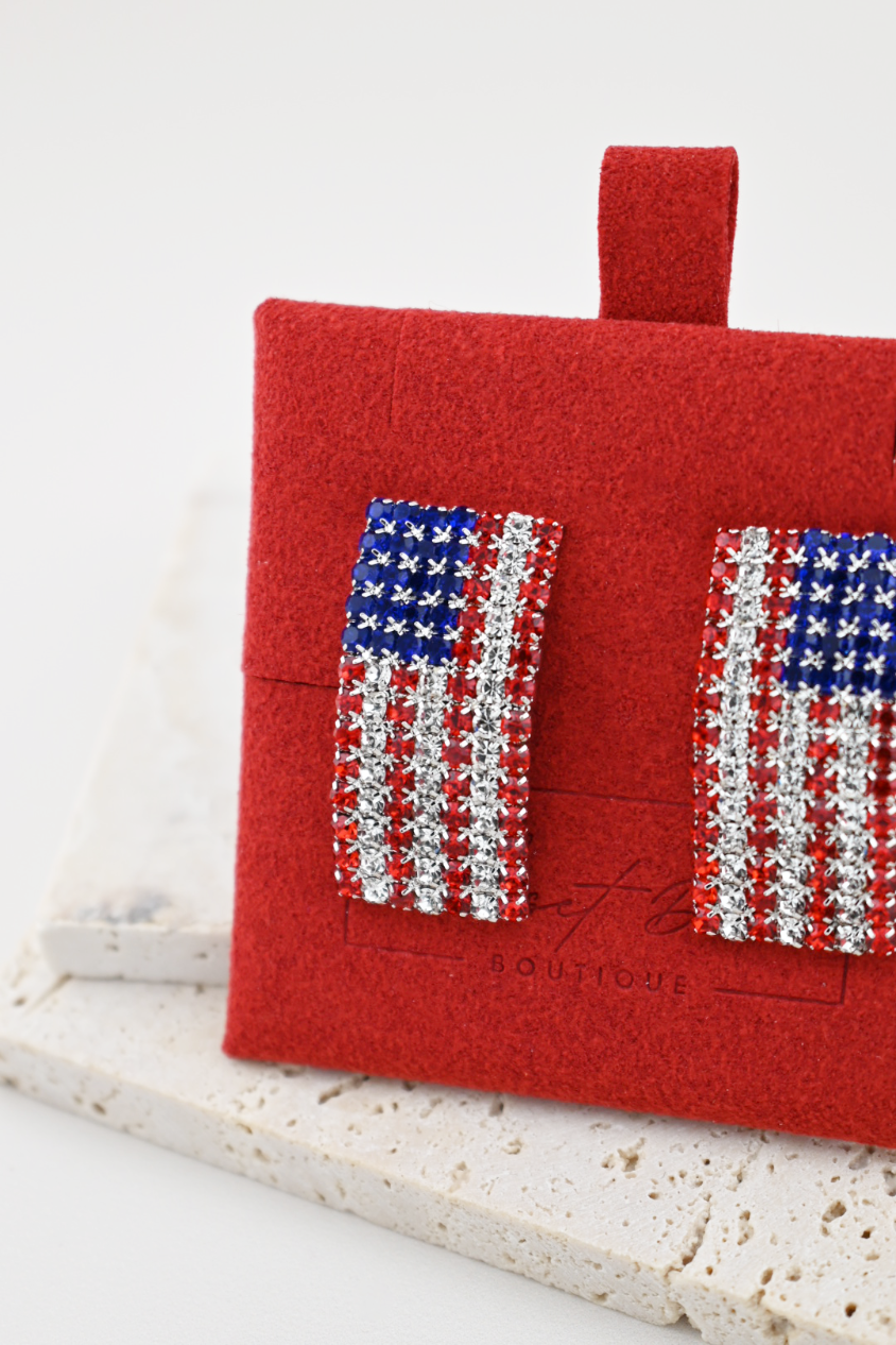 American Sparkle Stud Earrings