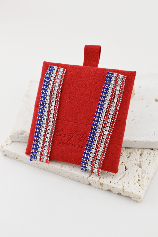 Star-Spangled Tassel Earrings