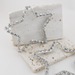 Silver Rhinestone Star Statement Hoops