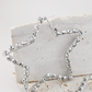 Silver Rhinestone Star Statement Hoops