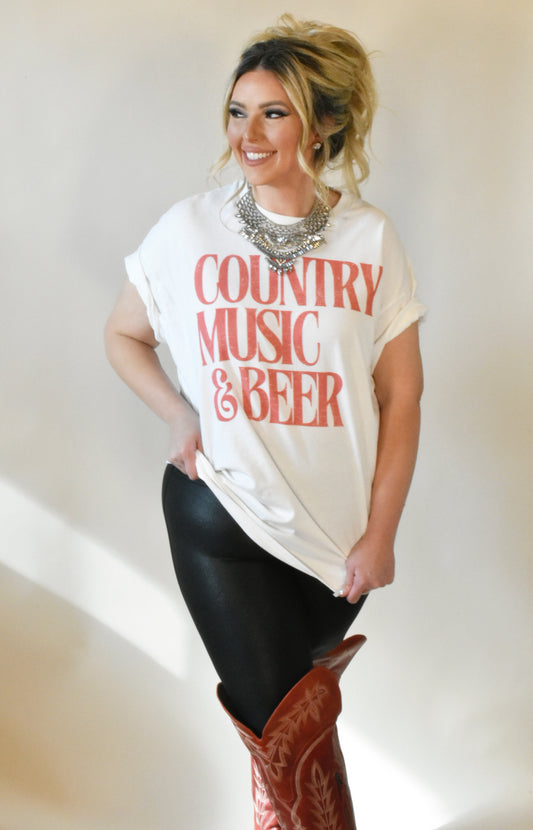 Country Music & Beer Tee