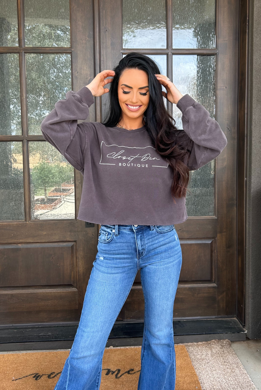 Closet Den Sweatshirt (Dark Brown)
