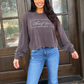 Closet Den Sweatshirt (Dark Brown)