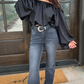 Ultra High Rise Black Flare Jeans
