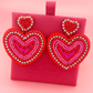 Red & Pink Heart Earrings