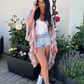 Mauve Ruffled Duster
