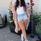 Mauve Ruffled Duster