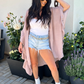 Mauve Ruffled Duster