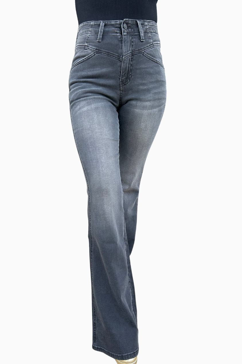 Ultra High Rise Black Flare Jeans