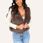 Espresso Faux Fur Vest