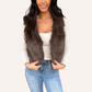 Espresso Faux Fur Vest