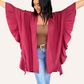 Maroon Ruffled Duster