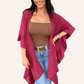 Maroon Ruffled Duster