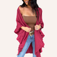 Maroon Ruffled Duster