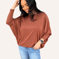 Chestnut Dolman Long Sleeve Top