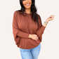 Chestnut Dolman Long Sleeve Top